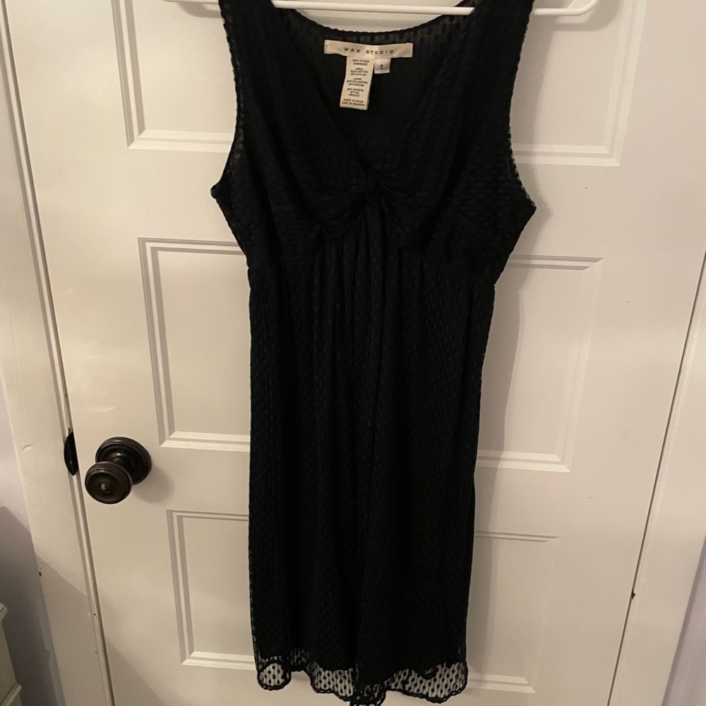 Max Studio Black Eyelit Dress